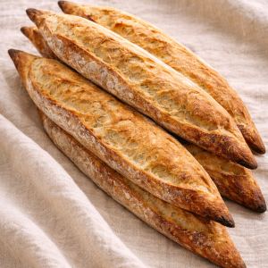 Baguettes pointues au levain (lot de 3)
