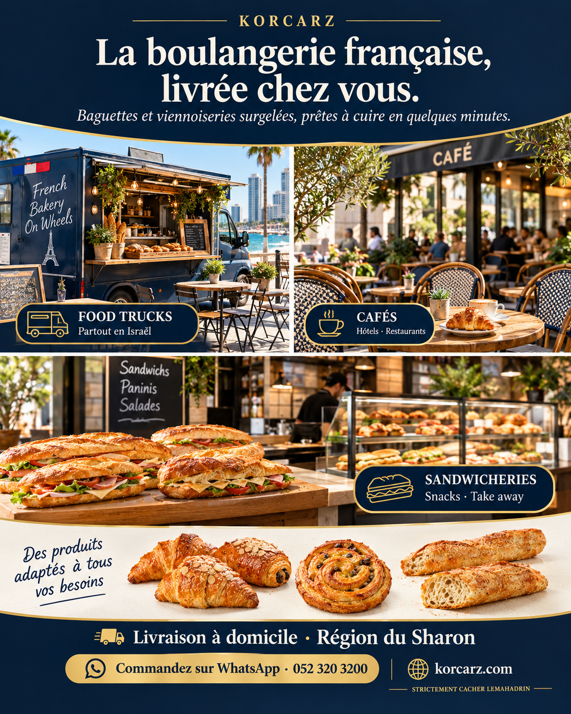 Korcarz : boulangerie française pour food trucks, cafés, hôtels, restaurants et sandwicheries