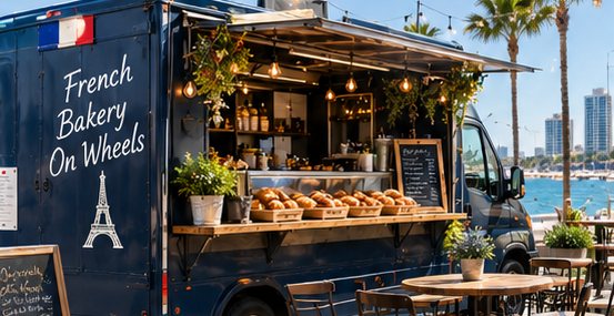 Food truck boulangerie française